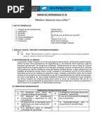 Unidad 4 Tercer Grado - Matematica