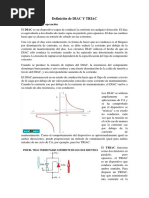 Definición de DIAC Y TRIAC