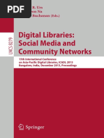 Digital Libraries: Social Media and Community Networks: Shalini R. Urs Jin-Cheon Na George Buchanan