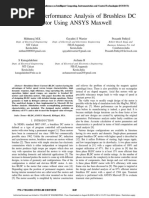 Design and Performance Analysis of Brushless DC Motor Using ANSYS Maxwell