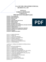 Esquema de La Ley Del Organismo Judicial Decreto No