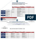 HORARIOS 5to I SEMESTRE