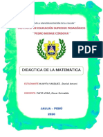 PORTAFOLIO DIDÁCTICA DE LA MATEMÁTICA - HUAYTA VASQUEZ, Daniel AntonI