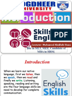 Introduction of Communication Skills