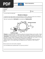 De Reny - Avaliação de Ciências II Unidade 29-08-2022