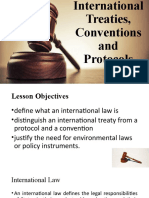 International Laws and Treaties, Conventions, Protocols