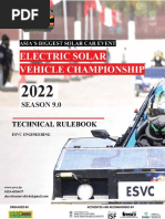 ESVC 2022 - Technical Rulebook