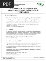 3 - Puerto Rico - Mejores Restaurantes