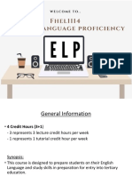 FHEL1114 ELP 202210 - WEEK 1 - Introduction To Course