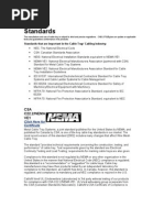 CABLOFIL Standards - Nema - Iec