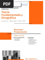 Teoría Fundamentada y Etnográfica