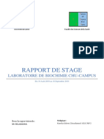 Stage Laboratoire Biochimie CHU CAMPUS