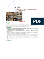 I Curso Comodidad Termica para Edificaciones Peru