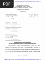 (17-80723 7 Ex. H) Is (16-009292 85) Order Granting First American's Motion To Dismiss Schneider's Amended Counterclaim