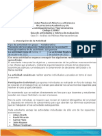 Guía de Actividades y Rúbrica de Evaluación - Unidad 2 - Caso 3 - Análisis de Políticas Macroeconómicas