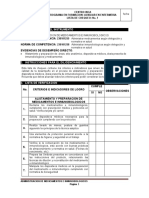 LISTA DE CHEQUEO No. 1 PREPARACION DE MEDICAMENTOS E INMUNOBIOLOGICOS