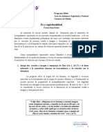 Fe y Espiritualidad. Programa Belén