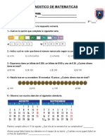 Diagnostico de Matematicas y Español