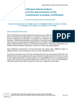 Certification Memorandum: Criteria For The Determination of The EASA Level of Involvement in Product Certification