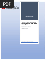 La Nueva Teoría Del Comercio Internacional y Los Países Menos Desarrollados