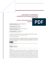 ¿Qué Significa "Fundamentos Filosóficos" de Un Modelo Educativo de Calidad