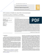 CFD Simulation of Bubbly Two-Phase Ow in Horizontal Pipes: Chemical Engineering Journal