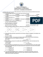 Summative Test 1 in General Mathematics