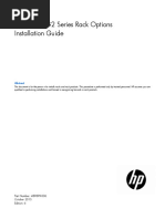 HP 10000 G2 Series Rack Options Installation Guide: Part Number: 489899-006 October 2013 Edition: 6