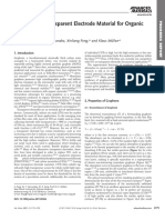 Graphene As Transparent Electrode Material For Organic Electronics