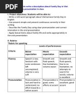 Group 3 - Rubrics For Project