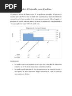 Análisis de Pareto de Las Causas Del Problema