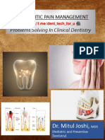 ENDODONTIC PAIN MANAGEMENT - Pro - Dr. Mitul Joshi