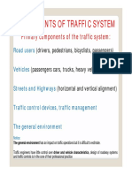 Lecture - PPT 02 - PPT - COMPONENTS OF TRAFFIC SYSTEM