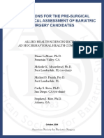 American Soc Bariatric Surg Psych Pre Surgical Assessment 2004