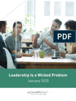 Leadership Is A Wicked Problem US