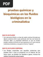 Pruebas Químicas y Bioquímicas en Los Fluidos Biológicos