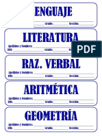 Rotulos Secundaria Cursos - SF