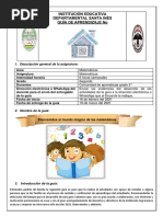 Guía 1 de Matemáticas Grado Segundo 2021