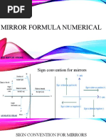 Mirror Formula