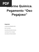 Informe Química. Pegamento