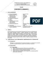 Silabo - IC047 - CONCRETO ARMADO I