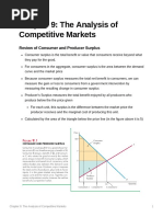 Chapter 9 The Analysis of Competitive Markets