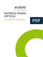 Materías Primas Críticas: Los Límites Del Desarrollo