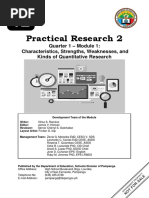 MODULE1 Characteristics Strengths Weaknesses and Kinds of Quantitative Research 1