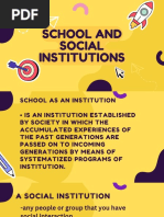 School and Social Institution Edited