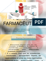 Formas Farmacêuticas