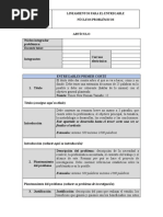 Lineamientos para El Trabajo Escrito