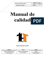 HT-CL-MC-001 Manual de Calidad Hab&tec