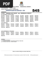 Especificação de Serviço - Eds: Horários: Terminal Eloy Chaves para Residencial Jundiaí 2