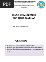 Censo Comunitario y Ficha Familiar